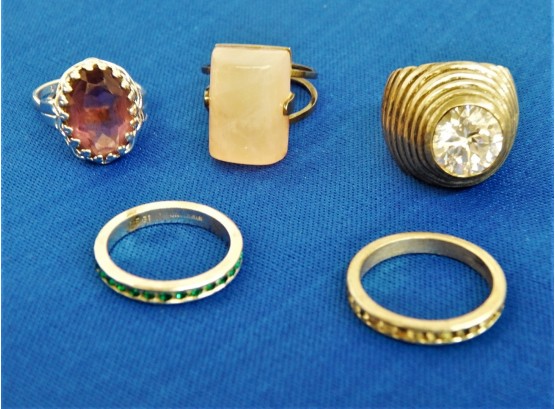 Lot Of Vintage Sterling Silver Rings