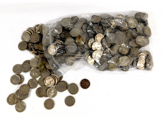 Bag Of 410 Buffalo Nickels Unsorted