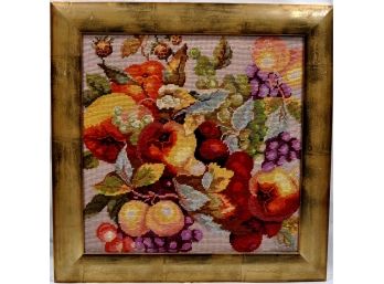 Vintage  Fruit Still Life Embroidery Needlework