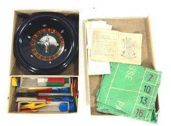 Vintage French Roulette Table Game