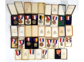 Collection Vintage Swimming Medals 1930s