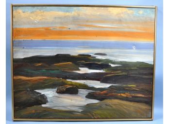 Original Elena Clough JAHN (1938 - 2014) Oil Painting For Restoration