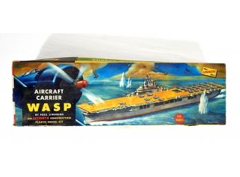 Vintage WASP Aircraft Carrier Plastic Model Kit