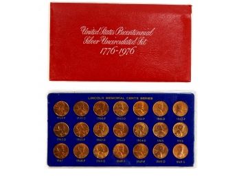 Lincoln Memorial Cents Series & US Bicentennial Silver Set