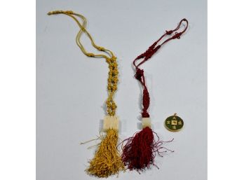 Vintage Chinese Stone Necklaces Pendants -jade