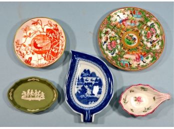 Lot 5 Antique / Vintage Bowls Rose Medallion, Minton, Wedgewood
