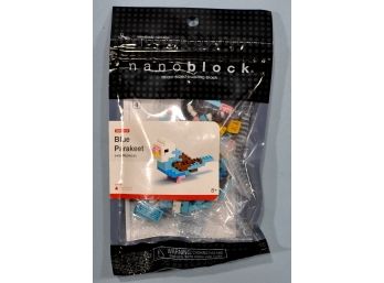 Sealed Nanoblock Blue Parakeet Micro-Sized Building Block Set