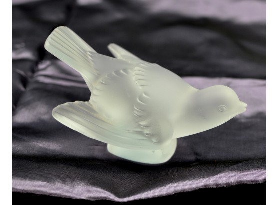 Original Lalique French Crystal BIRD Paperweight Figurine