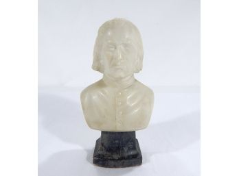 Antique Carved Marble Bust Of Gentleman