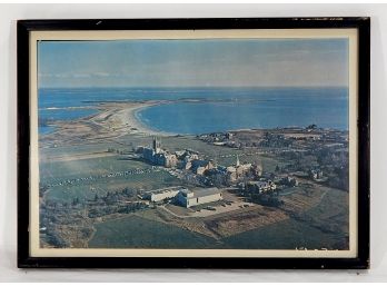 Vintage Coastal View Framed Print