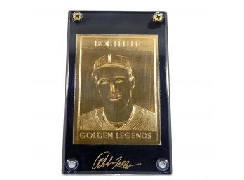 Bob Feller Golden Legends Baseball Card -22k Gold Finish Sealed