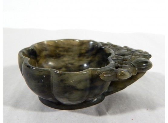 Vintage 1920's Chinese Carved Jade  Libation Cup.