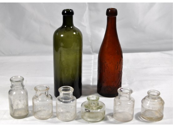 Lot 8 Antique Bottles
