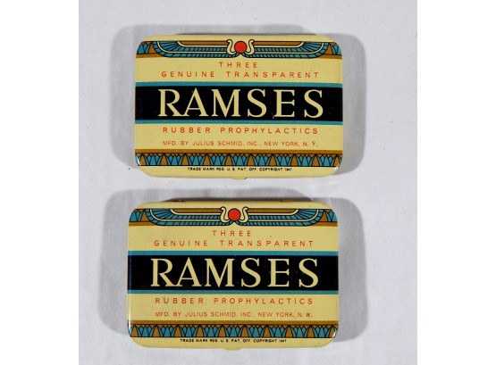 Vintage RAMSES Prophylactic Condoms Original Boxes