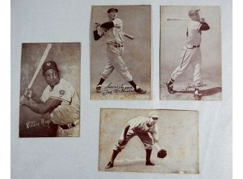 Lot 4 Old Baseball Postcards