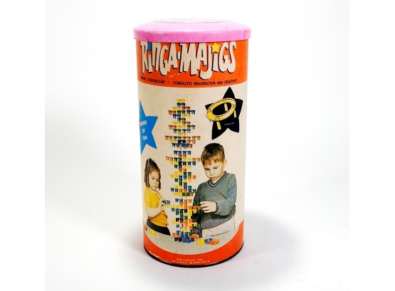 Vintage 1960s Ringa-Majigs Stacking Rings Toy Building Toys