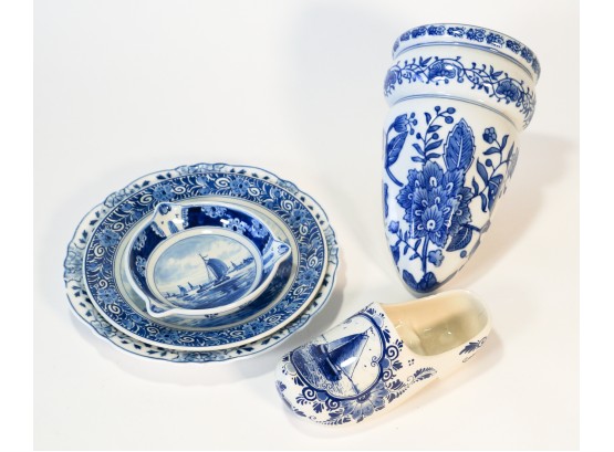Lot Of Various Delft Porcelain