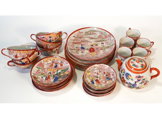 Lot Of Antique Japanese Import Porcelain