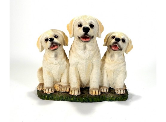Three Friends DOGS Puppies Porch Lawn Ornament Statue