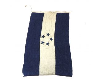 Large Antique Flag Of Honduras 4x6