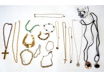 Vintage Costume Jewelry Lot- Bracelets, Necklaces