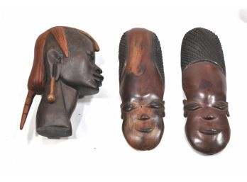 Tribal Head & Masks Wood Carvings