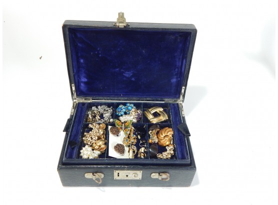 Box Of Vintage Costume Jewelry