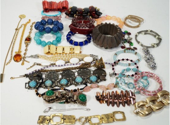 Lot Of Costume Jewelry Bracelets