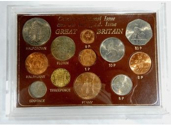 Great Britain Complete Decimal Issue And The Last LSD Issue Coin