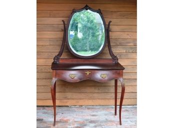 Antique American Princess Dresser  Beveled Mirror