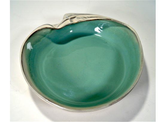 Vintage Asian Glazed Pottery Dish