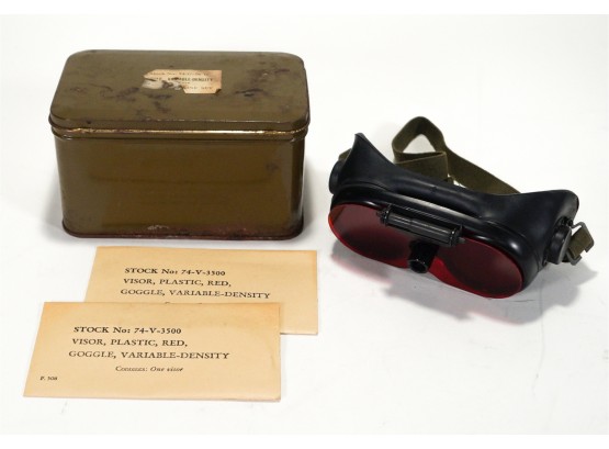 WWII American Optical Variable-Density Goggles