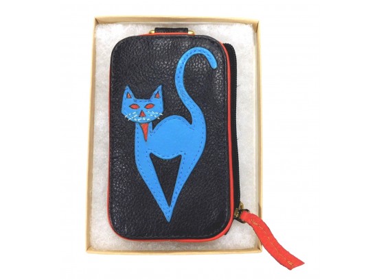 Leather CAT Key Case Wallet  -new Condition