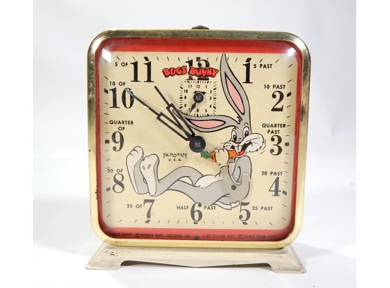 Vintage Bugs Bunny Ingraham USA Alarm Clock- 1951
