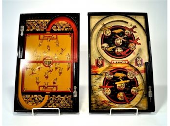 2 Antique Table Top Pinball Games