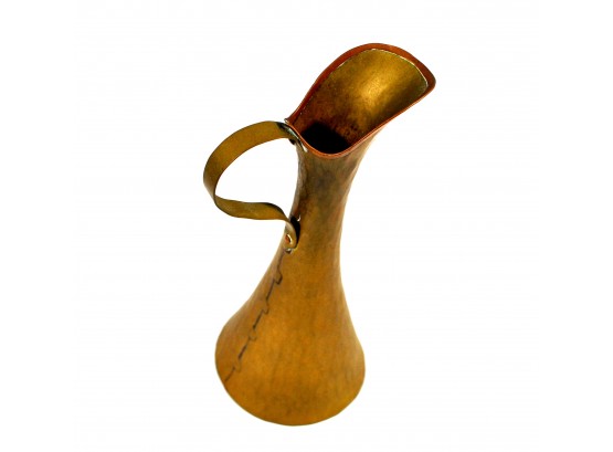 Russian Imperial Arts & Crafts Brass/Copper Pitcher