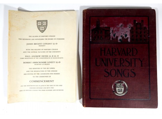 Lot 2 Antique 1904 HARVARD UNIVERSITY SONS & Alumni Books