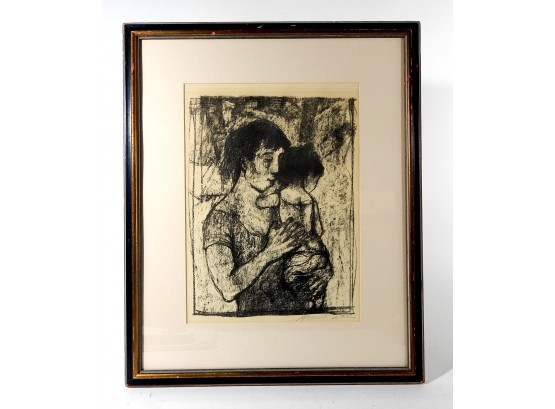 Original Vintage ALEXANDER DOBKIN 'Motherhood' Artist Signed Print COA