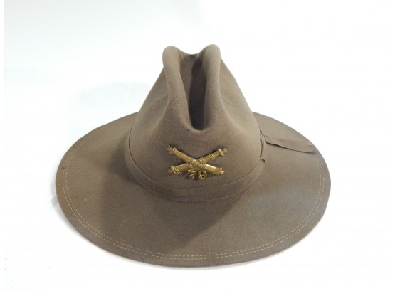 Antique U.S. Spanish American War Artillery Officers Hat