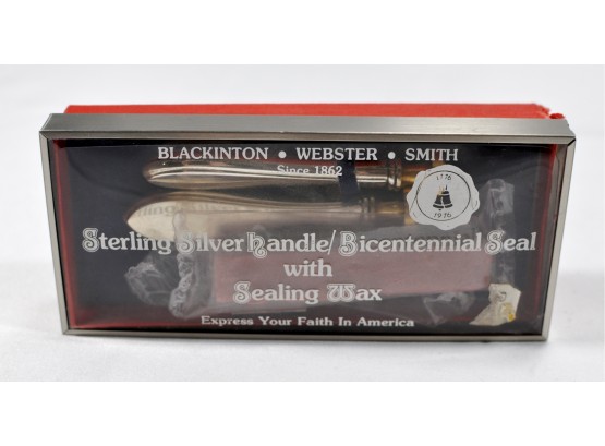 Webster Sterling Silver Bicentennial Wax Seal Set