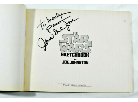 First Edition STARS WARS SKETCHBOOK Signed By James Earl Jones