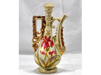 Antique Carlsbad Austria Pitcher Vase