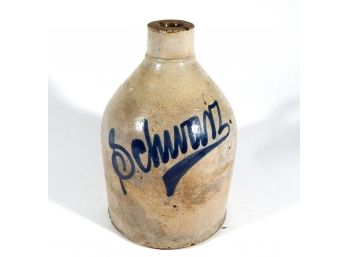 Antique SCHWARTZ Stoneware Crock