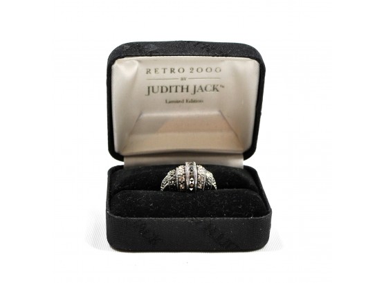 JUDITH JACK Sterling Silver Ring - Retro 2000 Limited Edition