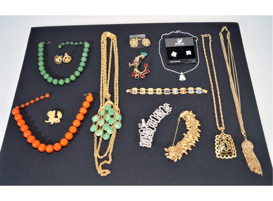 Lot Of Fine Costume Jewelry - Bracelets, Necklaces, Pins & Earrings