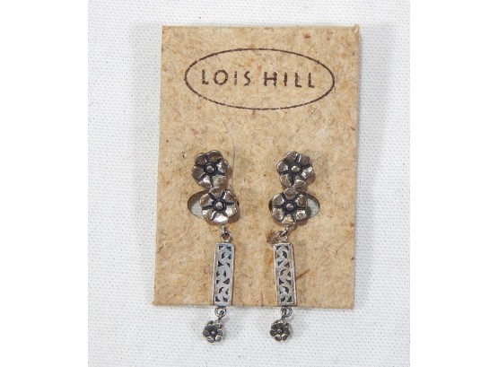Lois Hill Sterling Silver Earrings- New Old Stock