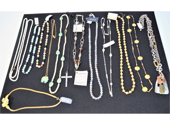 Lot Of 13 Fine Costume Necklaces