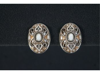 Pair Of Michal Golan Clip Earrings