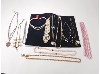 Lot Of 12 Costume Jewelry Necklaces