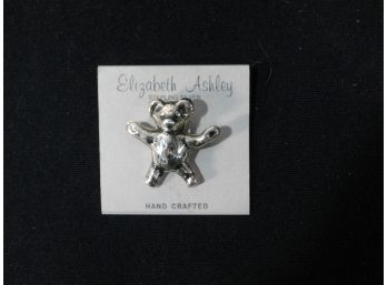 Sterling Silver Teddy Bear Pin
